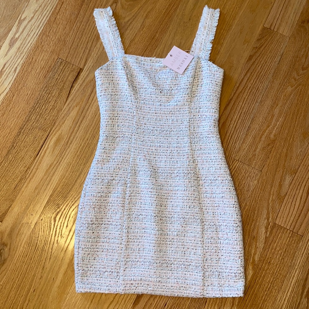 Meshki Tweed Mini Dress NWT